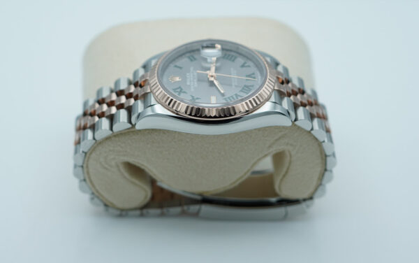 Rolex 126231 DATEJUST 36 ROSE GOLD STEEL WIMBLEDON DIAL JUBILEE 2023 FULL SET - Image 4