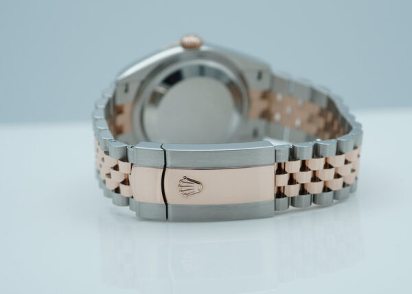 Rolex 126231 DATEJUST 36 ROSE GOLD STEEL WIMBLEDON DIAL JUBILEE 2023 FULL SET - Image 7