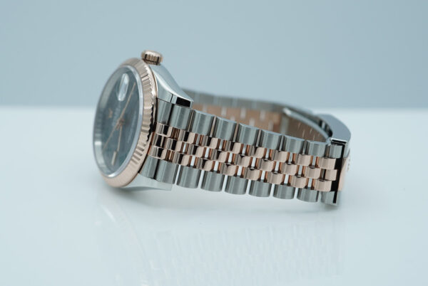 Rolex 126231 DATEJUST 36 ROSE GOLD STEEL WIMBLEDON DIAL JUBILEE 2023 FULL SET - Image 6