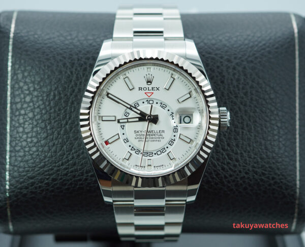Rolex 336934 SKY-DWELLER WHITE DIAL OYSTER BAND NEW MODEL 2024 FULL SET