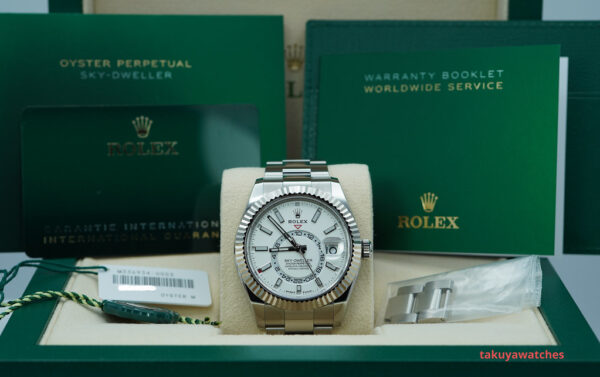 Rolex 336934 SKY-DWELLER WHITE DIAL OYSTER BAND NEW MODEL 2024 FULL SET - Image 2