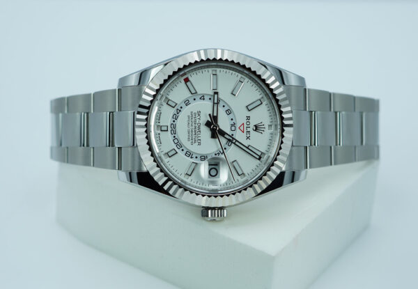 Rolex 336934 SKY-DWELLER WHITE DIAL OYSTER BAND NEW MODEL 2024 FULL SET - Image 9