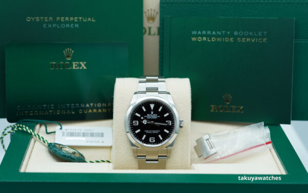 Rolex 124270 EXPLORER I FULL LUME DIAL 36MM 2022 WARRANTY COMPLETE SET - Image 2