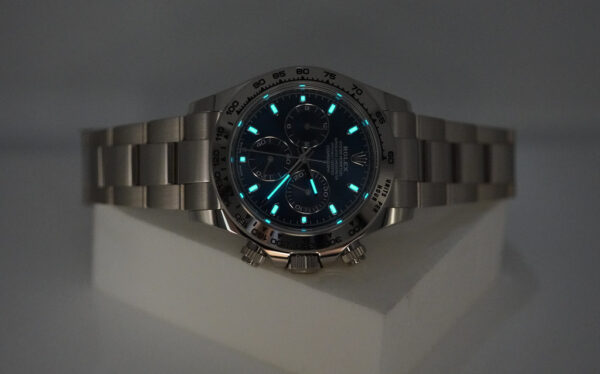 Rolex 116509 COSMOGRAPH DAYTONA WHITE GOLD BLUE DIAL 2022 WARRANTY FULL SET - Image 11