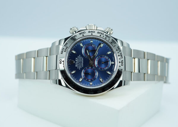 Rolex 116509 COSMOGRAPH DAYTONA WHITE GOLD BLUE DIAL 2022 WARRANTY FULL SET - Image 10