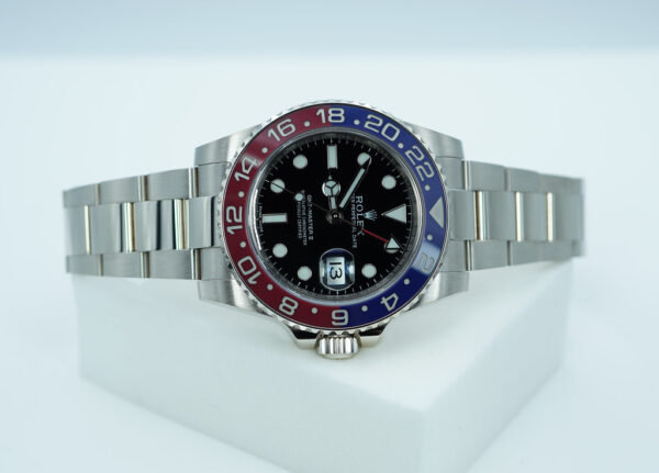 Rolex 116719BLRO GMT MASTER 2 18K WHITE GOLD PEPSI BEZEL BLACK DIAL FULL SET - Image 9