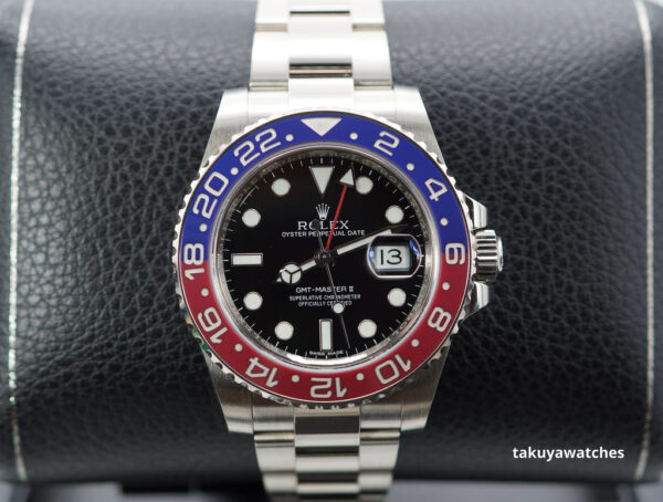 Rolex 116719BLRO GMT MASTER 2 18K WHITE GOLD PEPSI BEZEL BLACK DIAL FULL SET