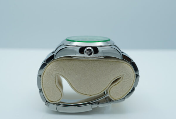 Rolex 116400GV MILGAUSS GREEN CRYSTAL BLACK DIAL 2021 WARRANTY FULL SET - Image 3