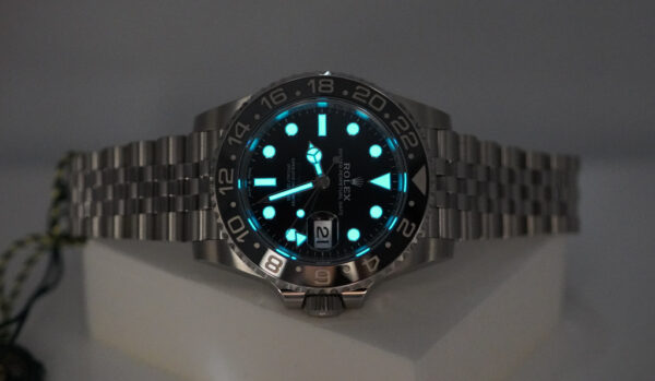 BRAND NEW Rolex 126710GRNR GMT MASTER II BLACK GREY BEZEL JUBILEE BAND 2024 FULL SET - Image 11