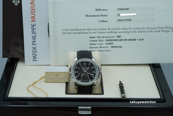 Patek PHILIPPE 5164A AQUANAUT TRAVEL TIME STAINLESS STEEL 2019 COMPLETE SET - Image 2