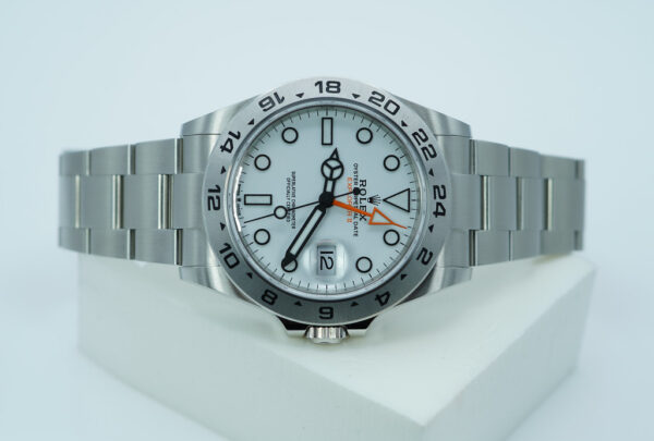 Rolex 226570 EXPLORER 2 POLAR WHITE DIAL NEW MODEL 2023 WARRANTY FULL SET - Image 9