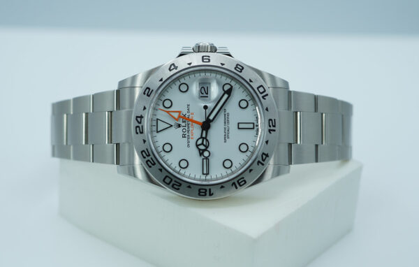 Rolex 226570 EXPLORER 2 POLAR WHITE DIAL NEW MODEL 2023 WARRANTY FULL SET - Image 10