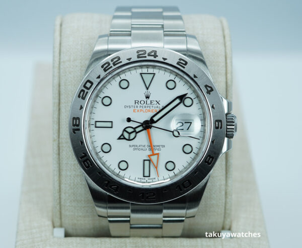Rolex 216570 EXPLORER 2 WHITE POLAR DIAL 42MM 2012 BOXES WARRANTY CARD
