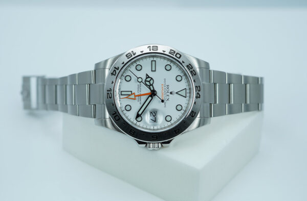 Rolex 216570 EXPLORER 2 WHITE POLAR DIAL 42MM 2012 BOXES WARRANTY CARD - Image 9