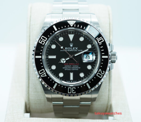 Rolex 126600 SEA-DWELLER CYCLOPS RED TEXT 2023 WARRANTY COMPLETE SET