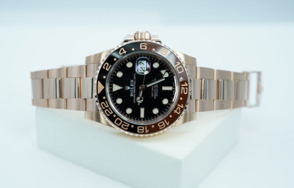 Rolex 126715CHNR GMT MASTER II ROSE GOLD ROOTBEER CERAMIC 2019 COMPLETE SET - Image 10