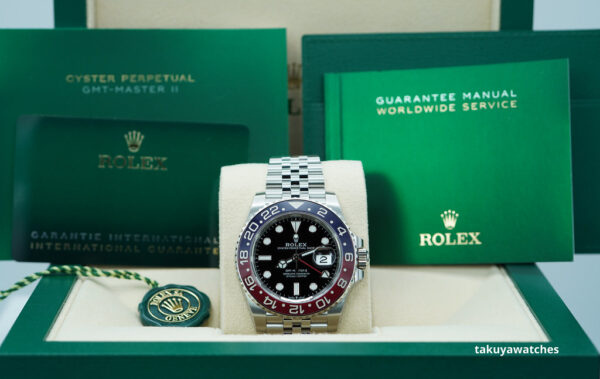 Rolex 126710BLRO PEPSI GMT MASTER II RED BLUE JUBILEE BAND 2024 FULL SET - Image 2