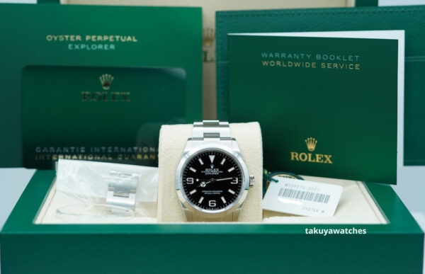 BRAND NEW Rolex 124270 EXPLORER I FULL LUME DIAL 36MM 2024 WARRANTY COMPLETE SET - Image 2