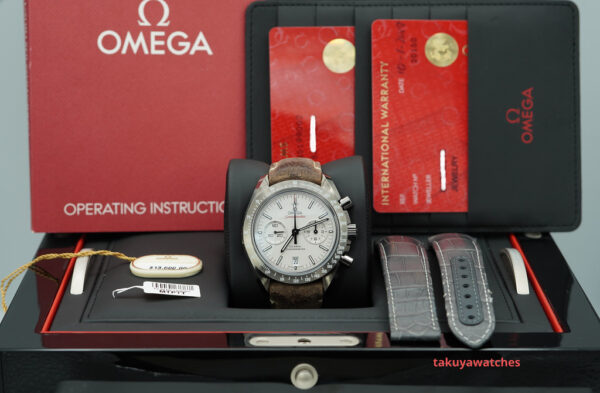 Omega SPEEDMASTER GREY SIDE OF THE MOON DEPLOYANT CLASP EXTRA STRAP COMPLETE SET - Image 2