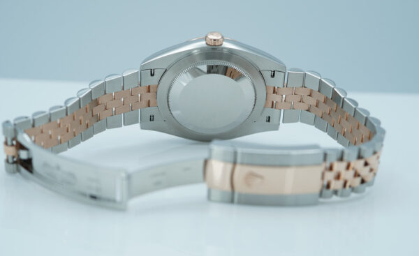 Rolex 126331 DATEJUST 41 ROSE GOLD STEEL WIMBLEDON DIAL JUBILEE BAND 2022 FULL SET - Image 8