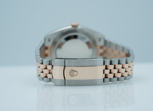 Rolex 126331 DATEJUST 41 ROSE GOLD STEEL WIMBLEDON DIAL JUBILEE BAND 2022 FULL SET - Image 7