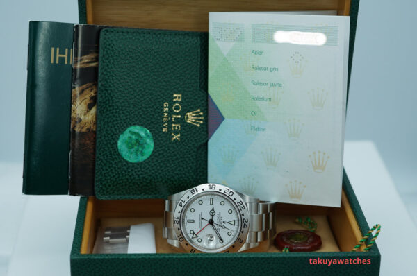 Rolex 16570 EXPLORER II 40MM POLAR WHITE DIAL F SERIAL BOXES PAPERS - Image 2
