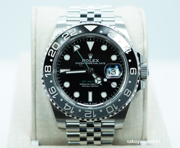 BRAND NEW Rolex 126710GRNR GMT MASTER II BLACK GREY BEZEL JUBILEE BAND 2024 FULL SET