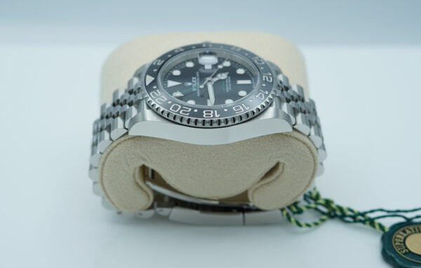 BRAND NEW Rolex 126710GRNR GMT MASTER II BLACK GREY BEZEL JUBILEE BAND 2024 FULL SET - Image 4