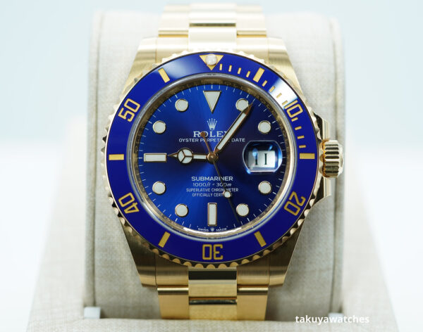 Rolex 126618LB SUBMARINER 41 YELLOW GOLD BLUE DIAL 2024 WARRANTY FULL SET
