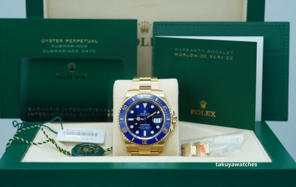Rolex 126618LB SUBMARINER 41 YELLOW GOLD BLUE DIAL 2024 WARRANTY FULL SET - Image 2