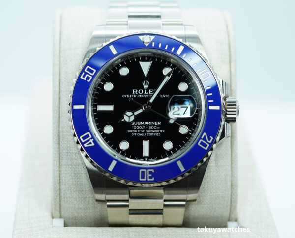 Rolex 126619LB SUBMARINER 41 18K WHITE GOLD BLUE BEZEL 2023 WARRANTY FULL SET