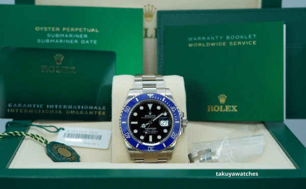 Rolex 126619LB SUBMARINER 41 18K WHITE GOLD BLUE BEZEL 2023 WARRANTY FULL SET - Image 2