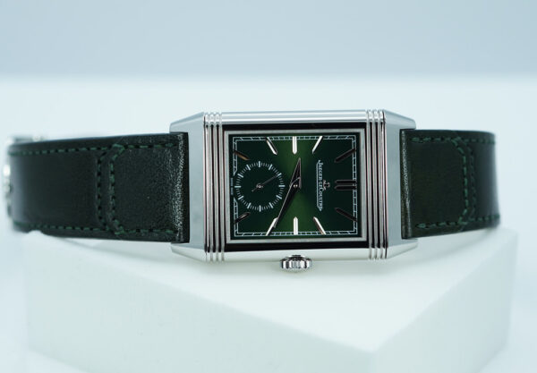 Jaeger-LeCoultre REVERSO TRIBUTE MONOFACE SMALL SECONDS GREEN DIAL FULL SET - Image 9