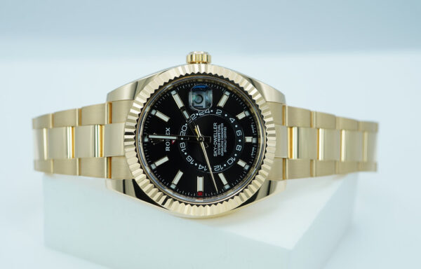 Rolex 326938 SKY-DWELLER 18K YELLOW GOLD BLACK STICK DIAL 2021 FULL SET - Image 10