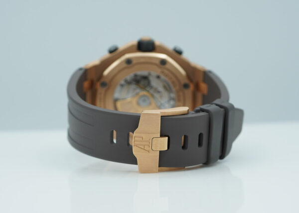 Audemars PIGUET ROYAL OAK OFFSHORE 18K ROSE GOLD RHODIUM DIAL 26470OR FULL SET - Image 7