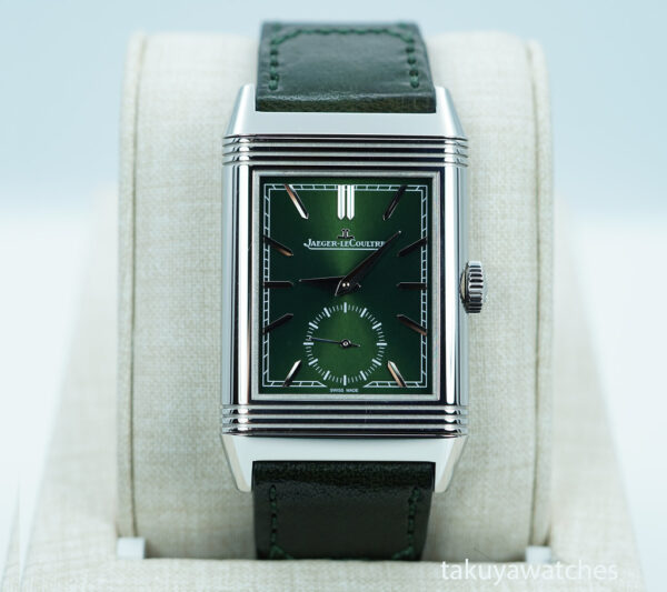 Jaeger-LeCoultre REVERSO TRIBUTE MONOFACE SMALL SECONDS GREEN DIAL FULL SET