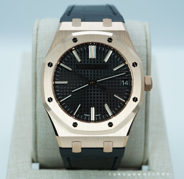BRAND NEW Audemars PIGUET ROYAL OAK 15510OR 18K ROSE GOLD BLACK DIAL 2024 FULL SET