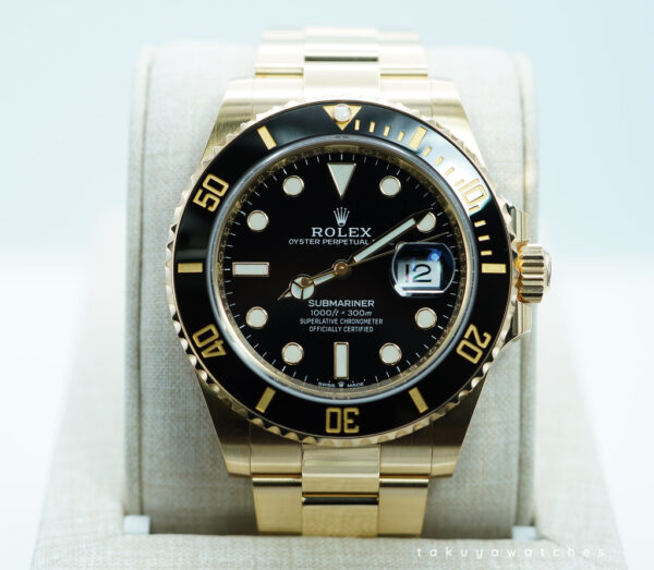 Rolex 126618LN SUBMARINER 41 YELLOW GOLD BLACK DIAL 2023 WARRANTY FULL SET