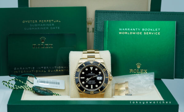 Rolex 126618LN SUBMARINER 41 YELLOW GOLD BLACK DIAL 2023 WARRANTY FULL SET - Image 2