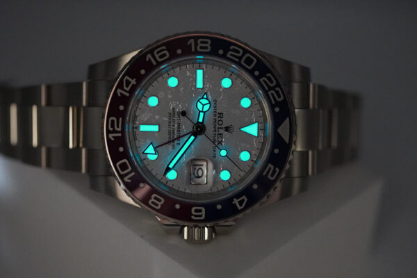 Rolex 126719BLRO GMT MASTER 2 WHITE GOLD PEPSI METEORITE DIAL 2022 FULL SET - Image 11