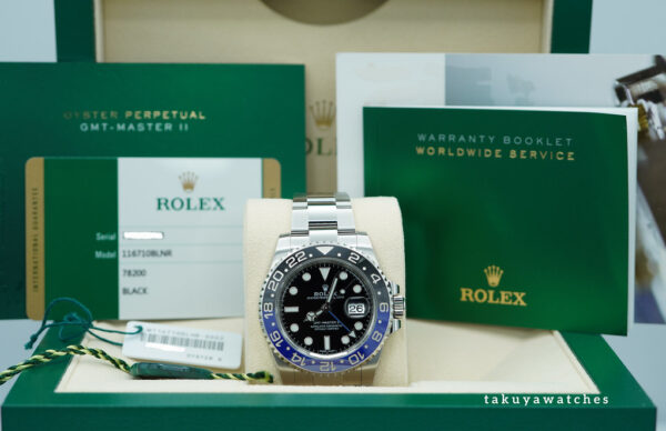 Rolex 116710BLNR GMT MASTER 2 BLACK BLUE CERAMIC BEZEL BATMAN 2016 FULL SET - Image 2