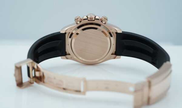 Rolex 126515LN DAYTONA ROSE GOLD OYSTERFLEX BLACK SUNDUST DIAL 2024 FULL SET - Image 8