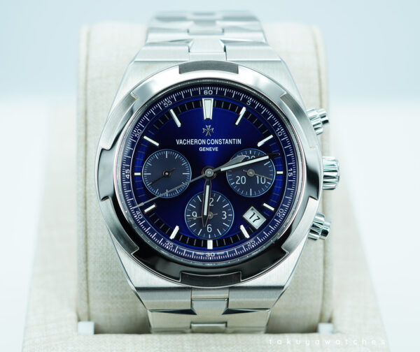 Vacheron CONSTANTIN OVERSEAS CHRONOGRAPH 5500V BLUE DIAL 2021 COMPLETE SET