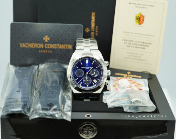 Vacheron CONSTANTIN OVERSEAS CHRONOGRAPH 5500V BLUE DIAL 2021 COMPLETE SET - Image 2