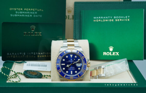 Rolex 126613LB SUBMARINER BLUESY 18K YELLOW GOLD STEEL BLUE DIAL 2023 FULL SET - Image 2