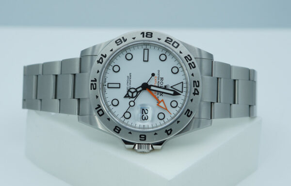 Rolex 226570 EXPLORER 2 POLAR WHITE DIAL NEW MODEL 2021 WARRANTY FULL SET - Image 9