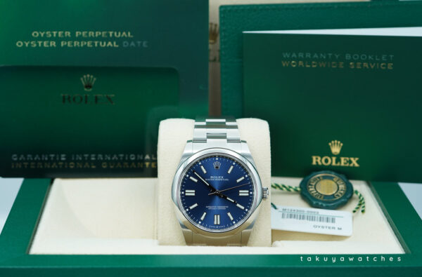 BRAND NEW Rolex 124300 OYSTER PERPETUAL BLUE DIAL 2024 41MM COMPLETE SET - Image 2
