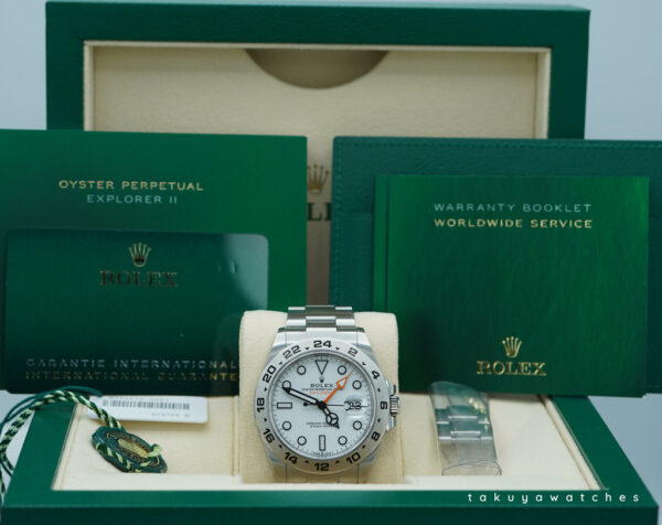 Rolex 226570 EXPLORER 2 POLAR WHITE DIAL NEW MODEL 2021 WARRANTY FULL SET - Image 2
