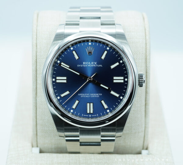 BRAND NEW Rolex 124300 OYSTER PERPETUAL BLUE DIAL 2024 41MM COMPLETE SET