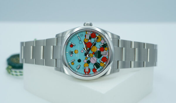 BRAND NEW Rolex 126000 OYSTER PERPETUAL 36 TURQUOISE CELEBRATION DIAL 2024 FULL SET - Image 10